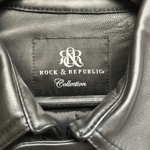 Rock & Republic Leather Jacket - Picture 2 of 5